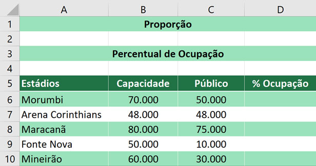 Calcular a diferença entre dois valores