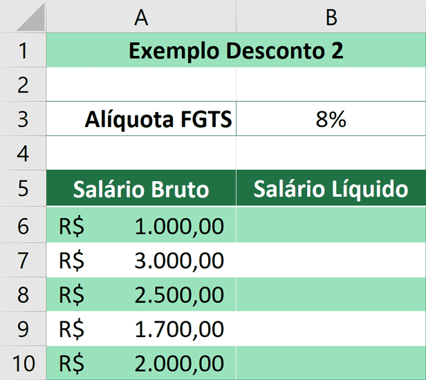 Porcentagem no Excel - Aplicando Desconto 2