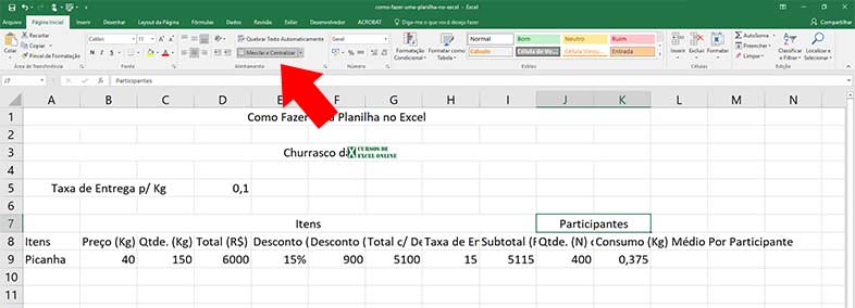 Resultado da mesclagem de células