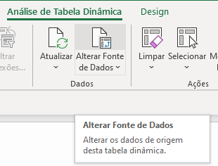 Alterar Fonte de Dados