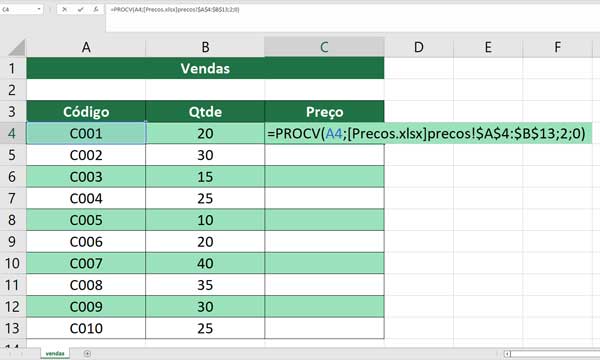 Procv Entre Duas Pastas de Trabalho