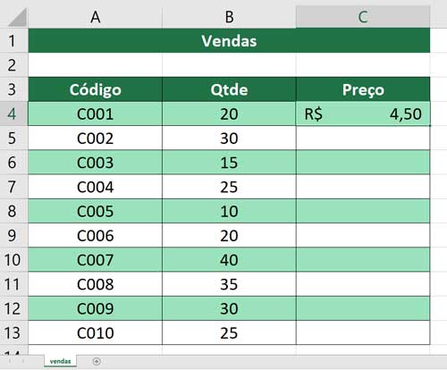 Procv Entre Duas Pastas de Trabalho - Resultado