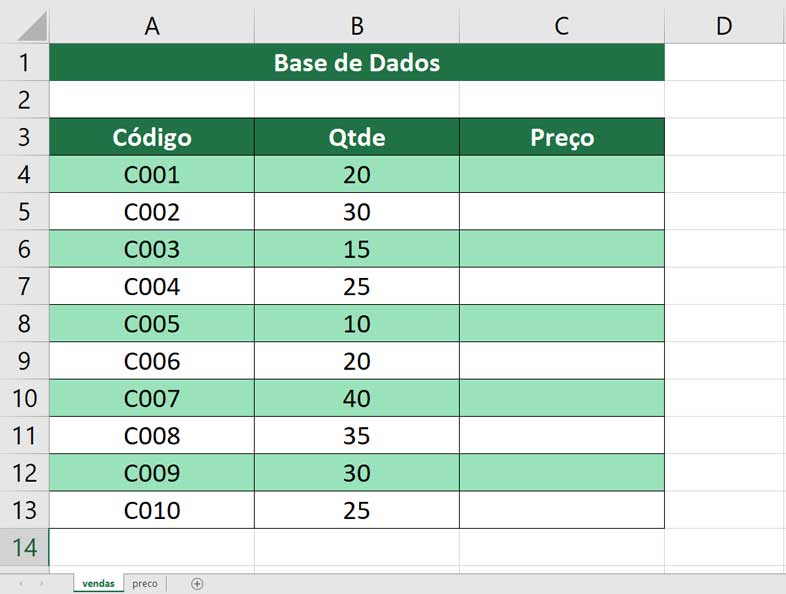 Procv Entre Duas Pastas de Trabalho - Vendas